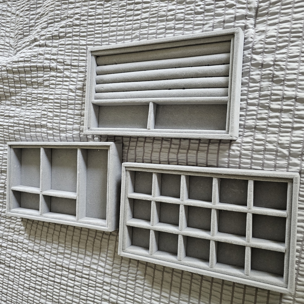 Gray Jewelry Display Trays